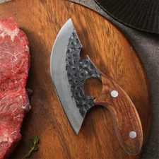 Chef Knife with Leather Sheath Multipurpose Kitchen Knife Japanese Butcher Knife