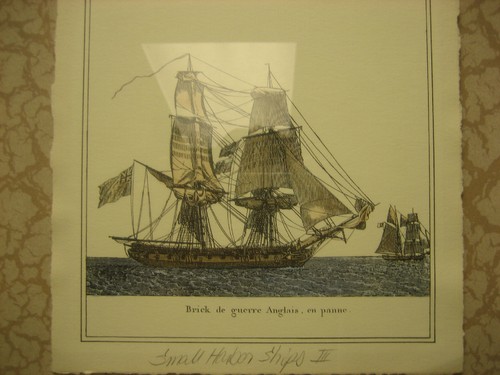 Kinder Harris Inc Framed Art Small Harbor Ships Piece 3 Style 1338 Retail $159 - Picture 2 of 3