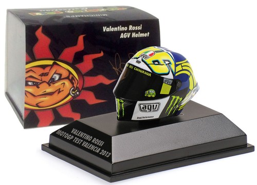 Minichamps CASCO VALENTINO ROSSI-MOTOGP VALENCIA TEST 2013 1/8 SCALA | eBay
