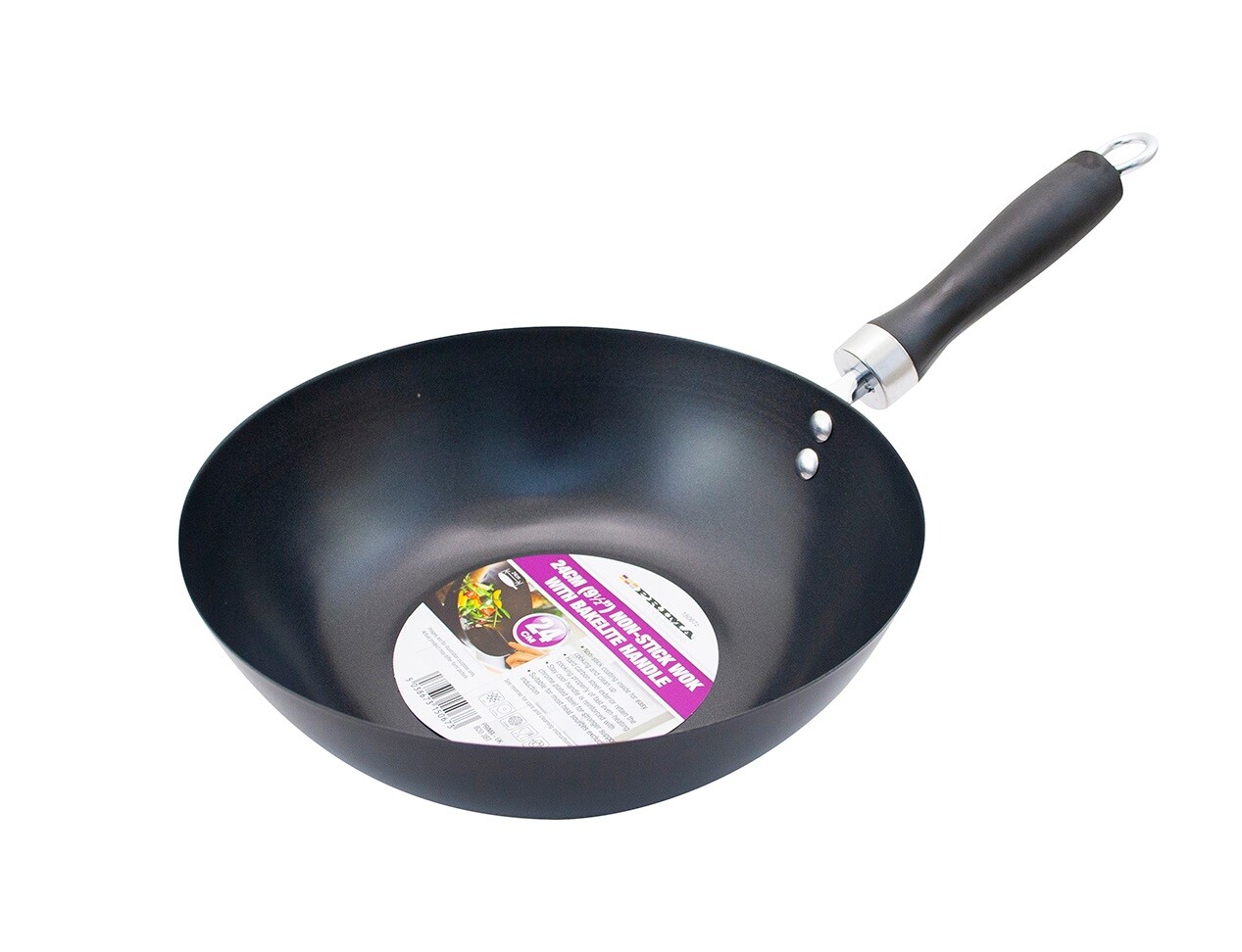 Antihaft Wok mit Bakelit Griff Kochen Chinesische Rühren Braten Nudeln Bratpfanne
