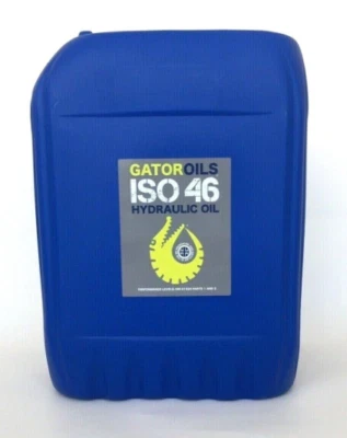 GATOR OILS 20 litres Gator ISO 46 Hydraulic Oil DIN 51524 part 1 & 2 - REGENERATED OIL