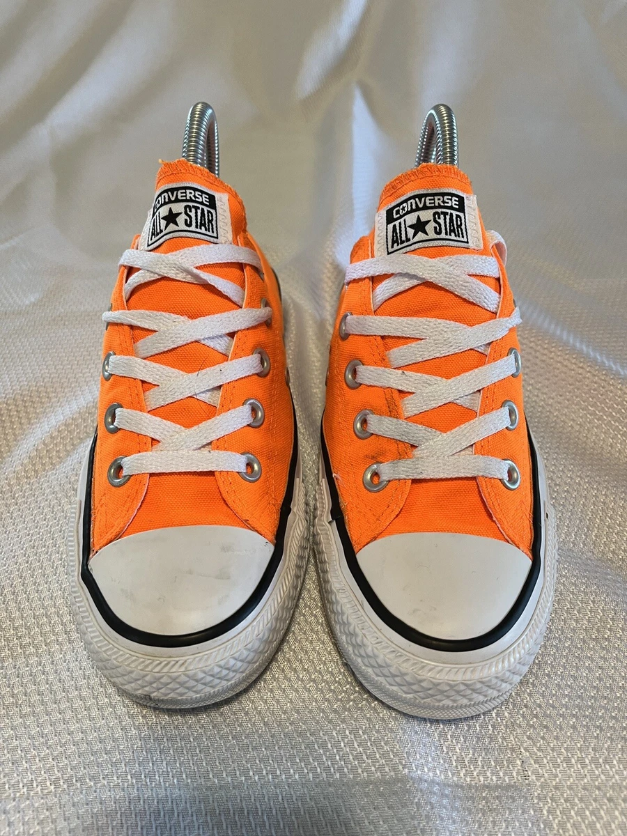 rim Instruere tag et billede Converse All Star Unisex, Neon Orange Sneakers Shoes, Mens 4 Womens 6  Excellent! | eBay