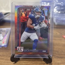 2025 Topps Chrome Cam Skattebo #331 New York Giants (Rookie, Football Leather)
