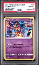 Pokemon Deoxys Holo SWSH Black Star Promo 170/107 Prerelease PSA 10 POP 76