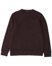 CALVIN KLEIN Womens Performance Sweatshirt Jumper UK 14 Medium Brown CJ19