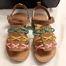 OshKosh B'Gosh Saffron Girls Sandals Size 10 Original Box Retail 37 Cute