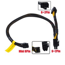 Mini 8pin to Dual 8pin GPU Power Adapter Cable for Dell R730 GPU Replace Cable