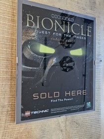 LEGO Bionicle Special Trading Card Game Store Poster Rare Quest For The Masks