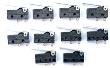 10Pcs Zippy Waterproof Micro Switch, Normally Open, SPST With Lever, New