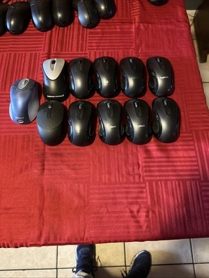 Lot Of 11 Mixed Wireless Mouse 8 Logitech M510 1 Microsoft 1 Dell 1 Fellows Read