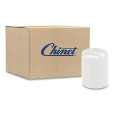 Chinet 21228 9" 3-Compartment Paper Plate - White 500/CT New
