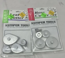 Vintage Kemper Tools - Rose Cutter Set And Leaf Cutter Set New Old Stock