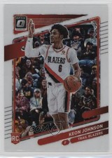 2021-22 Panini Chronicles Donruss Optic Traded Asia Keon Johnson #613 5h8