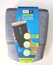 Java Sok Iced Coffee Cold Soda Insulated Neoprene Cup Sleeve Anthracite NEW