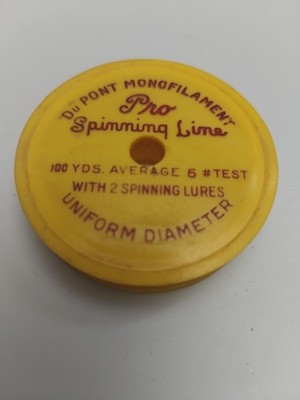 Vintage DuPONT 1970 s Monofilament Pro Spinning Fishing Line 6 Lb 100 Yards 