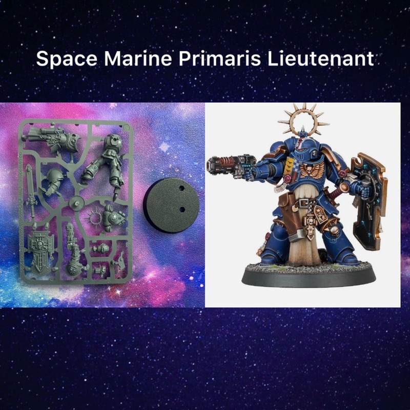 Warhammer 40K - Space Marines Indomitus Primaris Lieutenant With Storm Shield