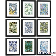 9 Pack 8x10 Picture Frame Set 5x7 W/ Mat Wall Gallery Tabletop Display New