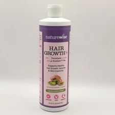 NatureWise Hair Growth Liquid Supplement  15.22oz / 450mL  PISTACHIO CARAMEL
