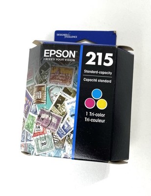 EPSON Genuine 215 Tri-Color Ink Cartridge - Exp 10/2027 - NEW SEALED