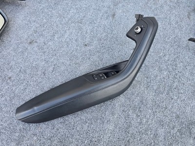 FRONT LEFT INNER DOOR LEATHER ARMREST W/SWITCH OEM 96K 12-18 AUDI A6 S6 C7 4.0L