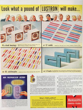 Lustron Monsanto Chemicals Plastics St Louis Mo Vintage 1946 Magazine Print Ad
