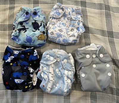 Thirsties Newborn Natural All-in-One Lot Of 5