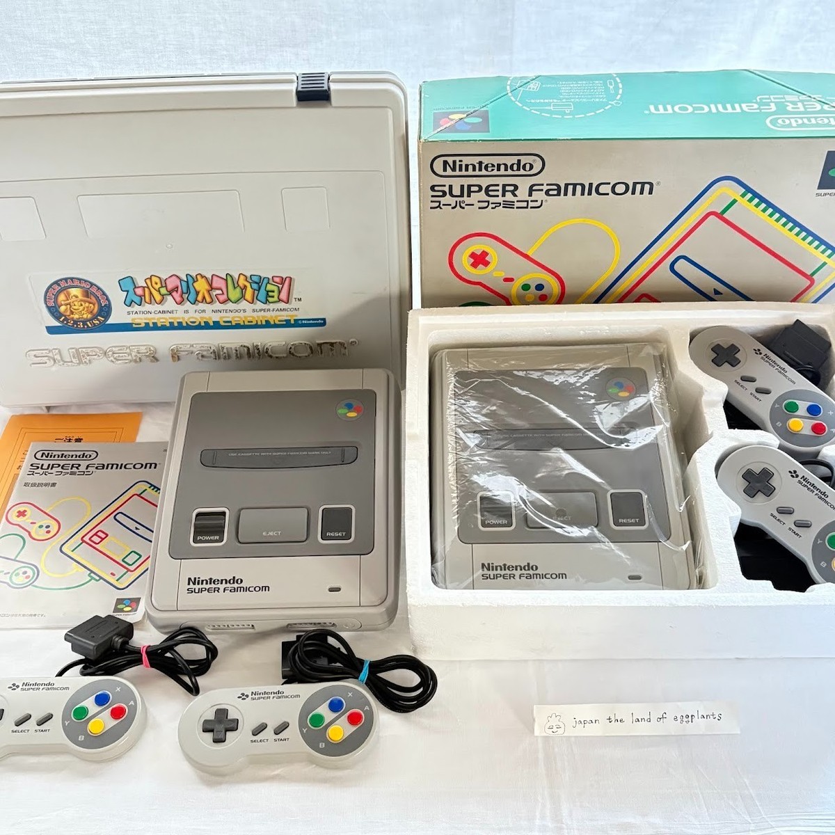 Nintendo Super Famicom SNES SHVC-001 Console Boxed Tested NTSC-J