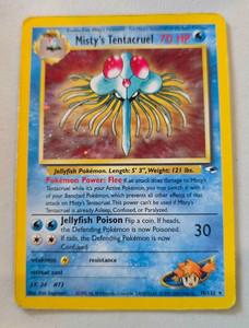1995 tentacruel pokemon card value - Misty39;s (10/132) - Gym Heroes - Holo Celebrate the legacy of your favorite tabletop game with this Mistys Tentacruel 2000 Pokemon Gym Heroes Holo Rare #10 PSA Authenticated 8 Card Pokmon TCG Tentacruel Fossil 44/62
