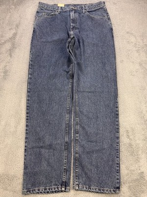 Wrangler 5 Star Jeans Men 36x34 Blue Relaxed Fit Premium Denim NWT