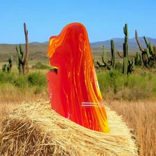 One solid piece rosarita rough super nice color and pattern 