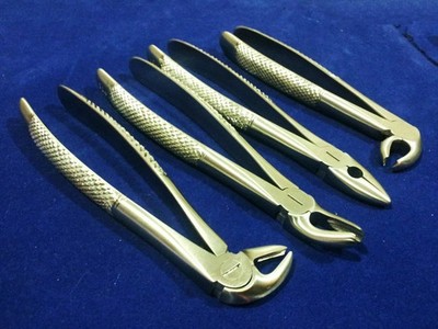 4 O.R GRADE DENTAL SURGERY TOOTH EXTRACTING EXTRACTION FORCEPS MD1+MD2+MD3+MD4