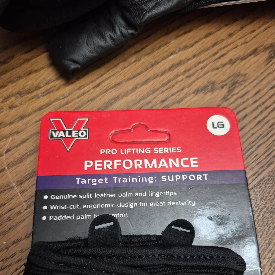 Guantes de elevación Valeo Performance Pro para hombre talla grande 1 par Foto 2 de 4