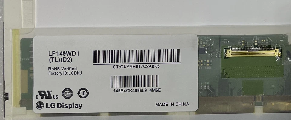 HP ProBook 6460b 14" HD+ 40pin LVDS LP140WD1(TL)(D2) 1600x900 Display - Bild 3 von 3