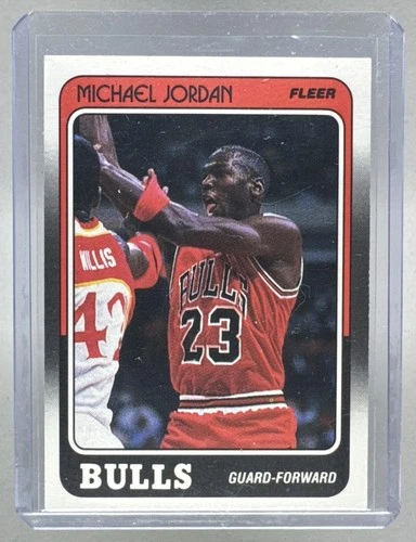 Michael Jordan 1988 Fleer #17 A1 STAINED