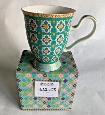 Maxwell & Williams Teas & C s Kasbah Mint Fußbecher 300m1 Geschenkbox Neu
