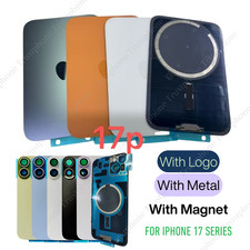 Back Glass Replacement With Metal Magnet logo Lot For iPhone17 17 Air 17 Pro Max