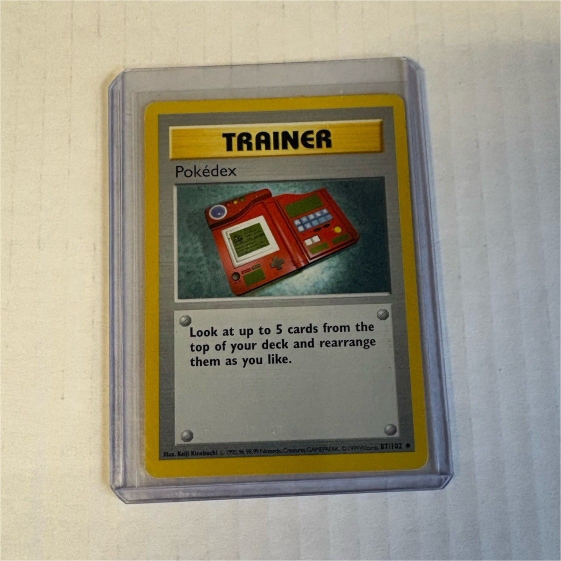 Pokémon TCG Base Set Pokédex 87/102 Uncommon Trainer Regular WOTC 1999