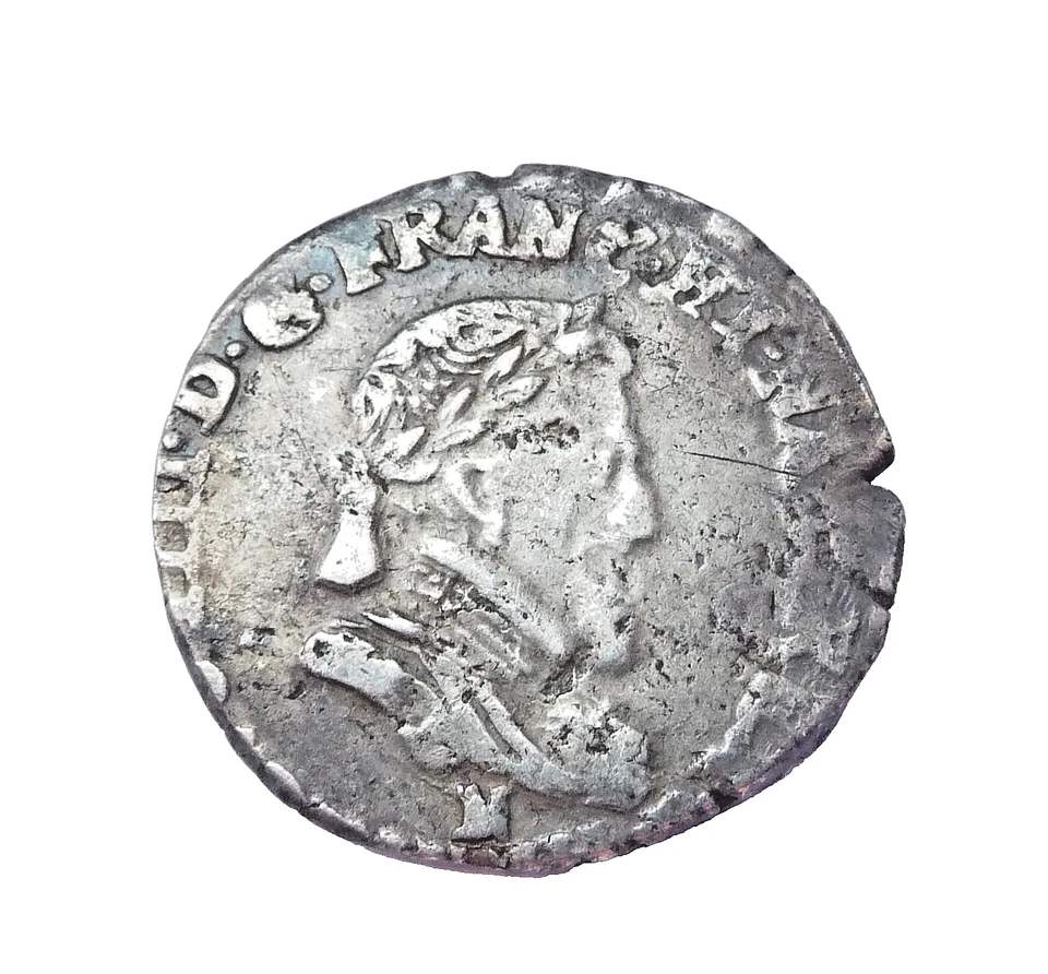 HENRI IV 1/2 franc 1603 M - Photo 1/2