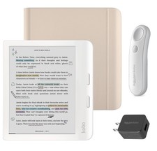 Kobo Libra Colour (White) eReader with Notebo...