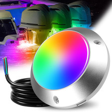 RS12 12000LM Unterwasser Marine Licht für Bootsdock, 60LED RGB 5IN 120W 12VDC ALLE