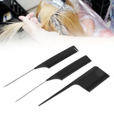 3 Pcs Highlighting Comb Set Pointed Tail Hair Coloring Comb Styling Hair