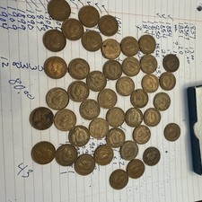 Lot of 42 Canada One Cent Coins King George VI 1938-1952 Canadian Pennies