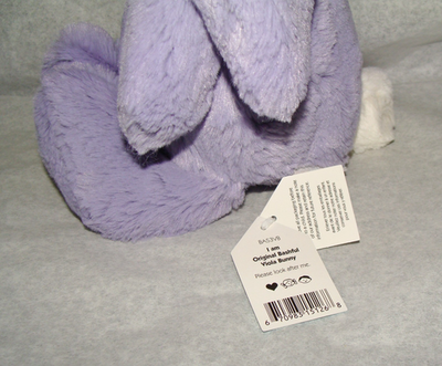 Jellycat ORIGINAL BASHFUL VIOLA BUNNY Medium Purple Plush Toy