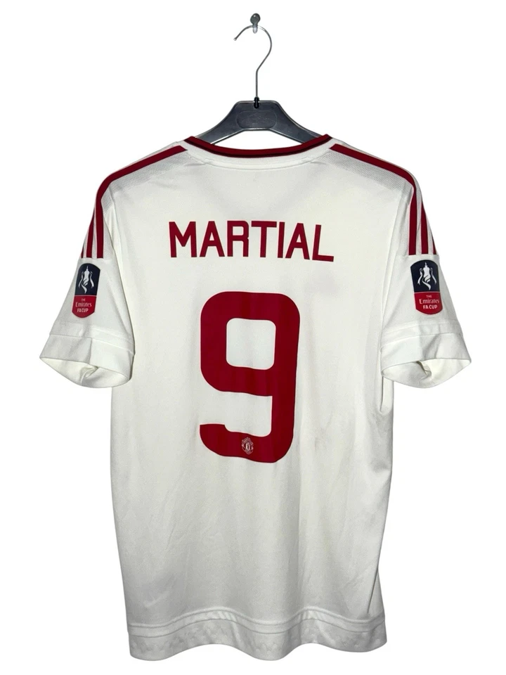 ADIDAS MANCHESTER UNITED 2015-2016 AWAY FA CUP MARTIAL 9 JERSEY CAMISETA TRIKOT - Photo 1/4