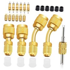 R410A Mini Split Adapter, 5/16" Female to 1/4" Male Flare, R410a Adapter 27pcs