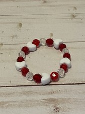 Valentine Heart Beaded Bracelet Girls Kids Jewelry Handmade Valentine Gifts
