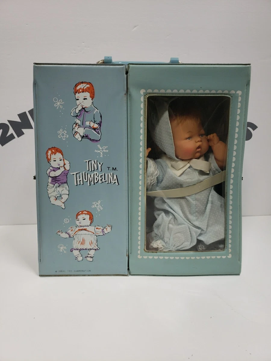 Ideal Toy - TINY THUMBELINA - 14" Doll - With Case (Incomplete) - Vintage - 1962