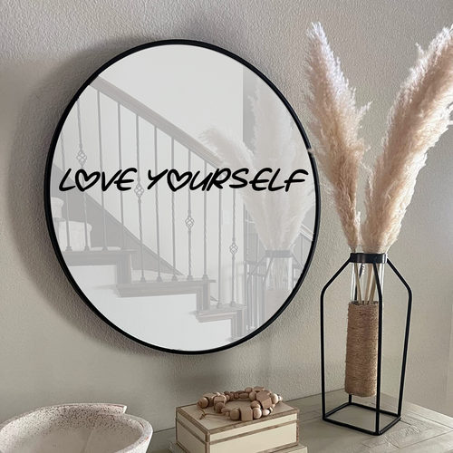 Inspirational Mirror Quotes Sticker Decal Window Bathroom Affirmation Love Vinyl - Picture 24 of 28