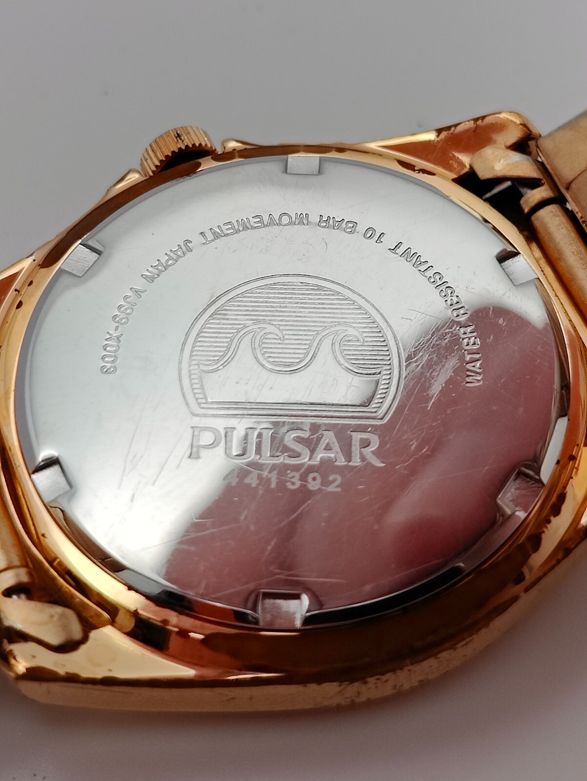 Pulsar Gold Tone Men's Day/Date Watch eBay
