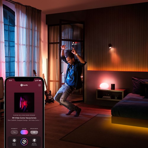 Philips Hue White and Color Ambiance E12 Bulb - White - Picture 3 of 4
